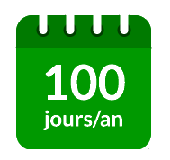 pictogramme calendrier formule 1005 jours par an